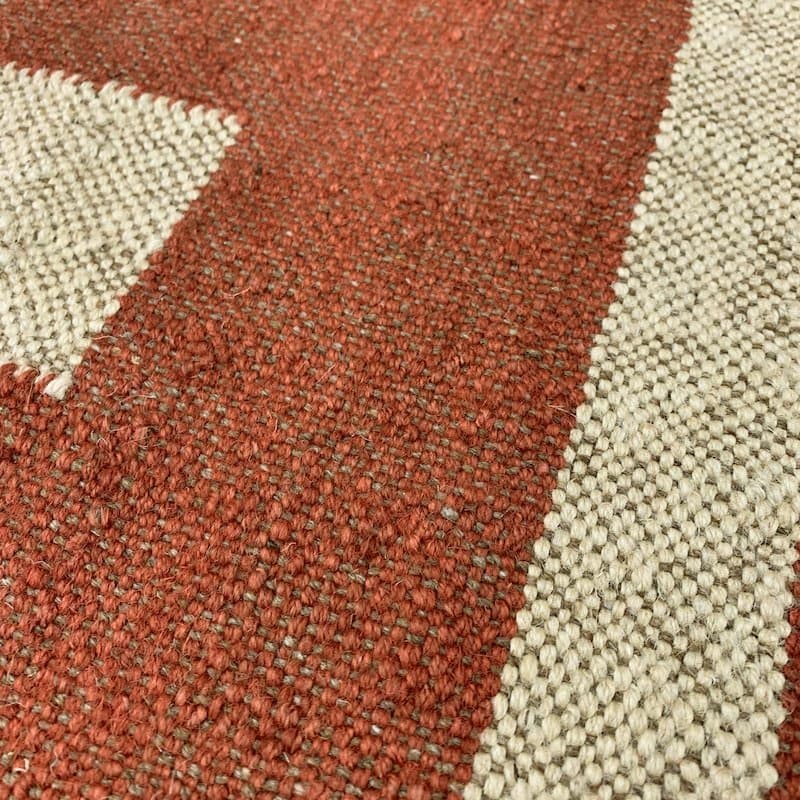 ウールジュートキリムラグ