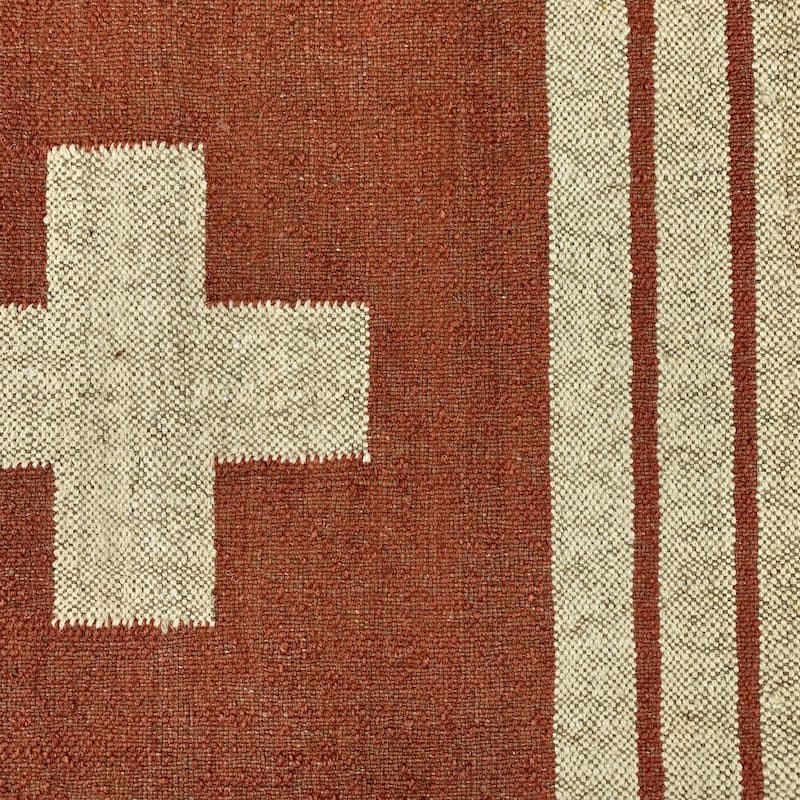 ウールジュートキリムラグ