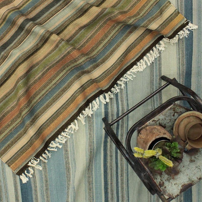 ウールマルチストライプラグ