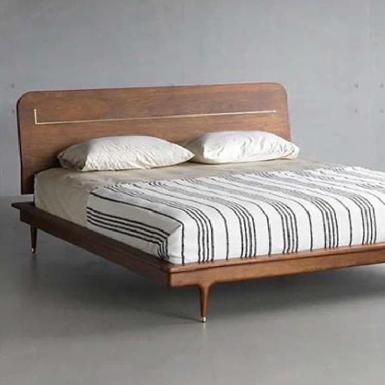 ジュリーコッパーダブルベッドフレーム