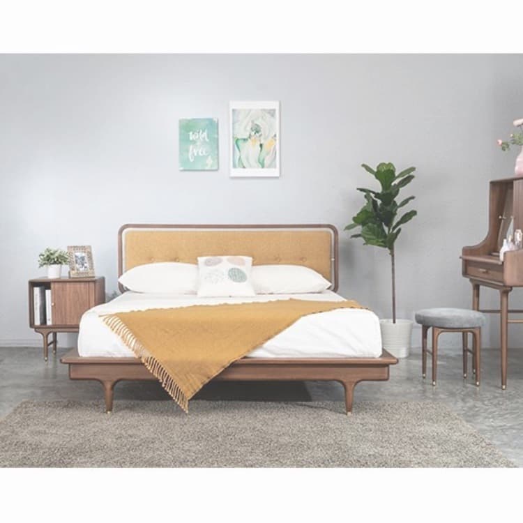 ジュリーコッパーダブルベッドフレーム