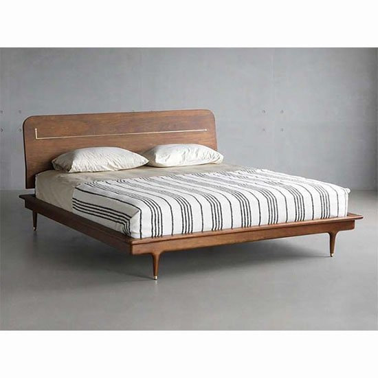 ジュリーコッパーダブルベッドフレーム