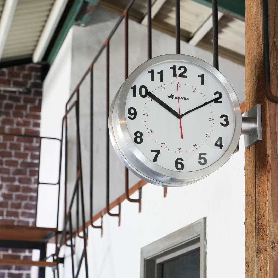 ダブルフェイスウォールクロック