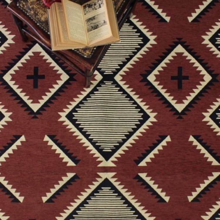 ネイティブラグバーガンディー