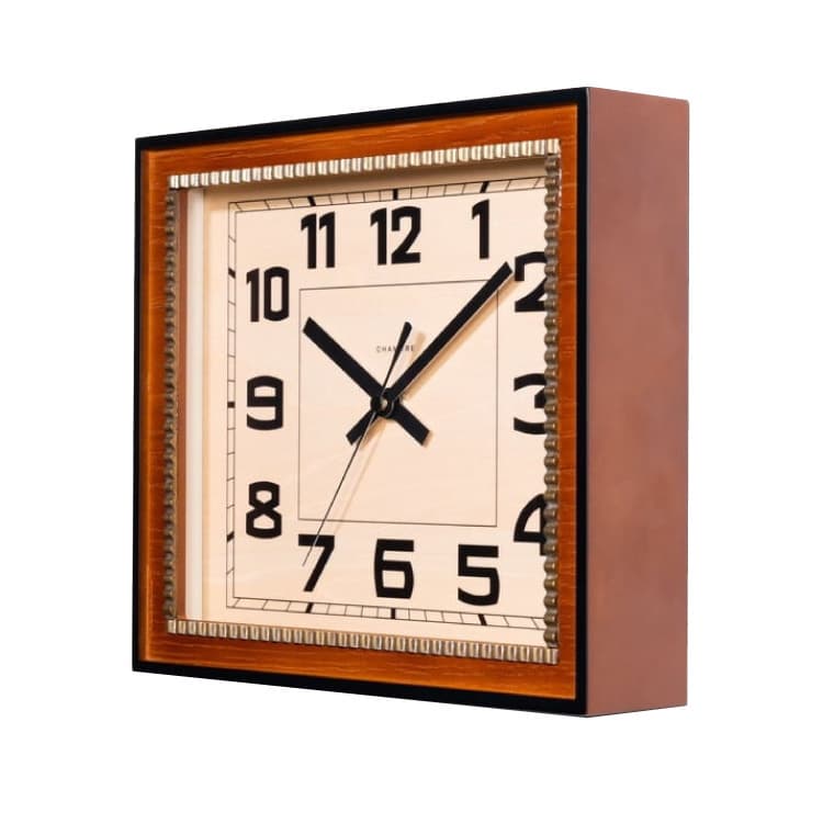 ブラスレクタングルクロック