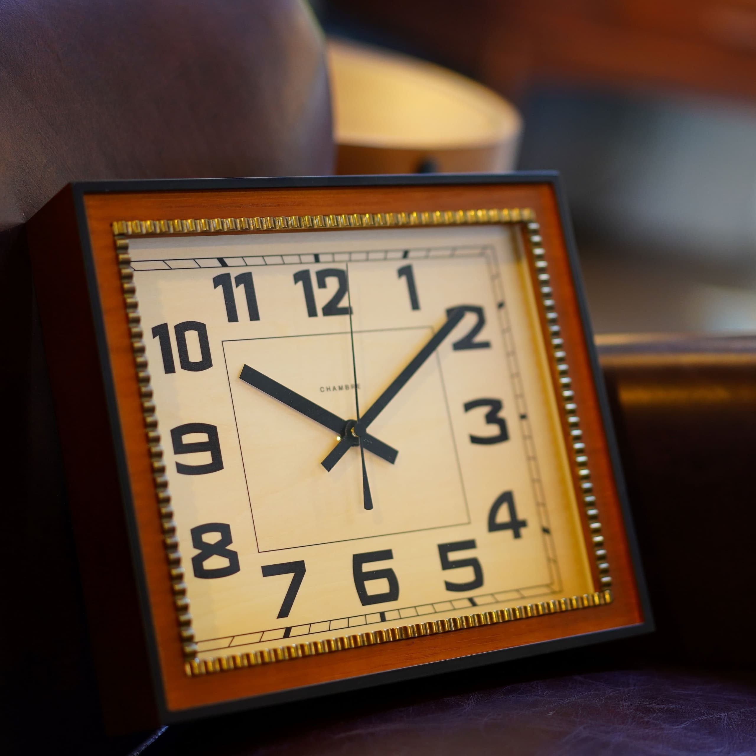 ブラスレクタングルクロック