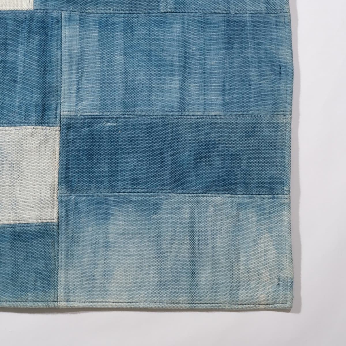 デニムパッチワークラグ