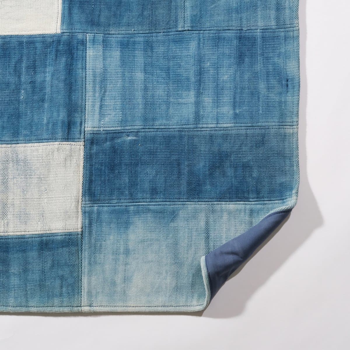 デニムパッチワークラグ