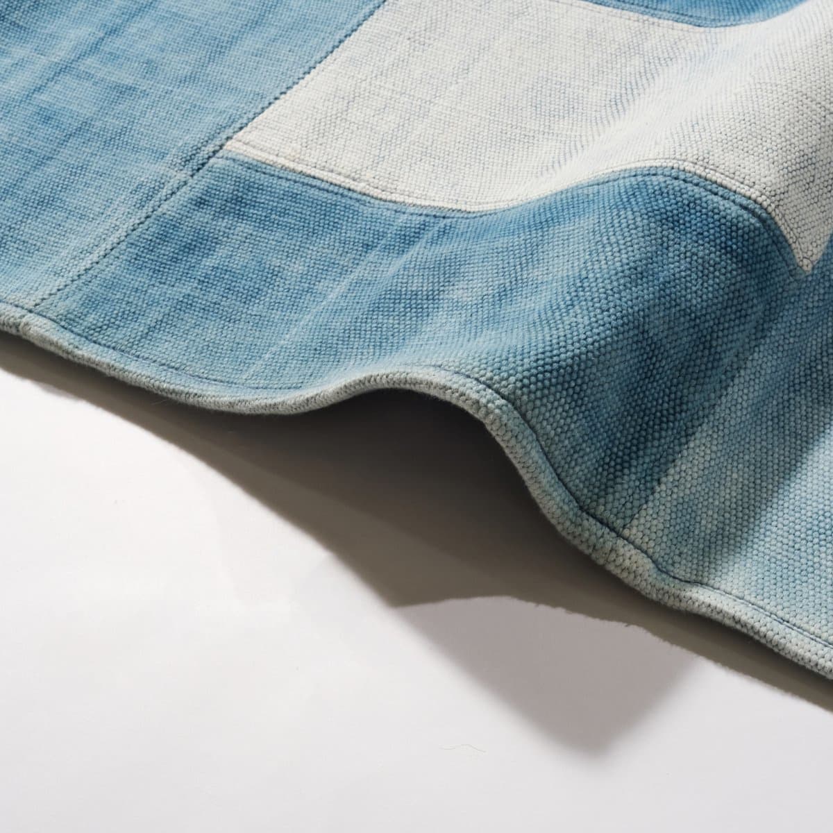 デニムパッチワークラグ