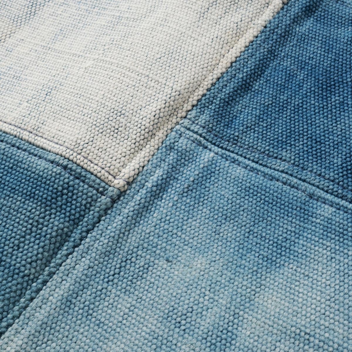 デニムパッチワークラグ