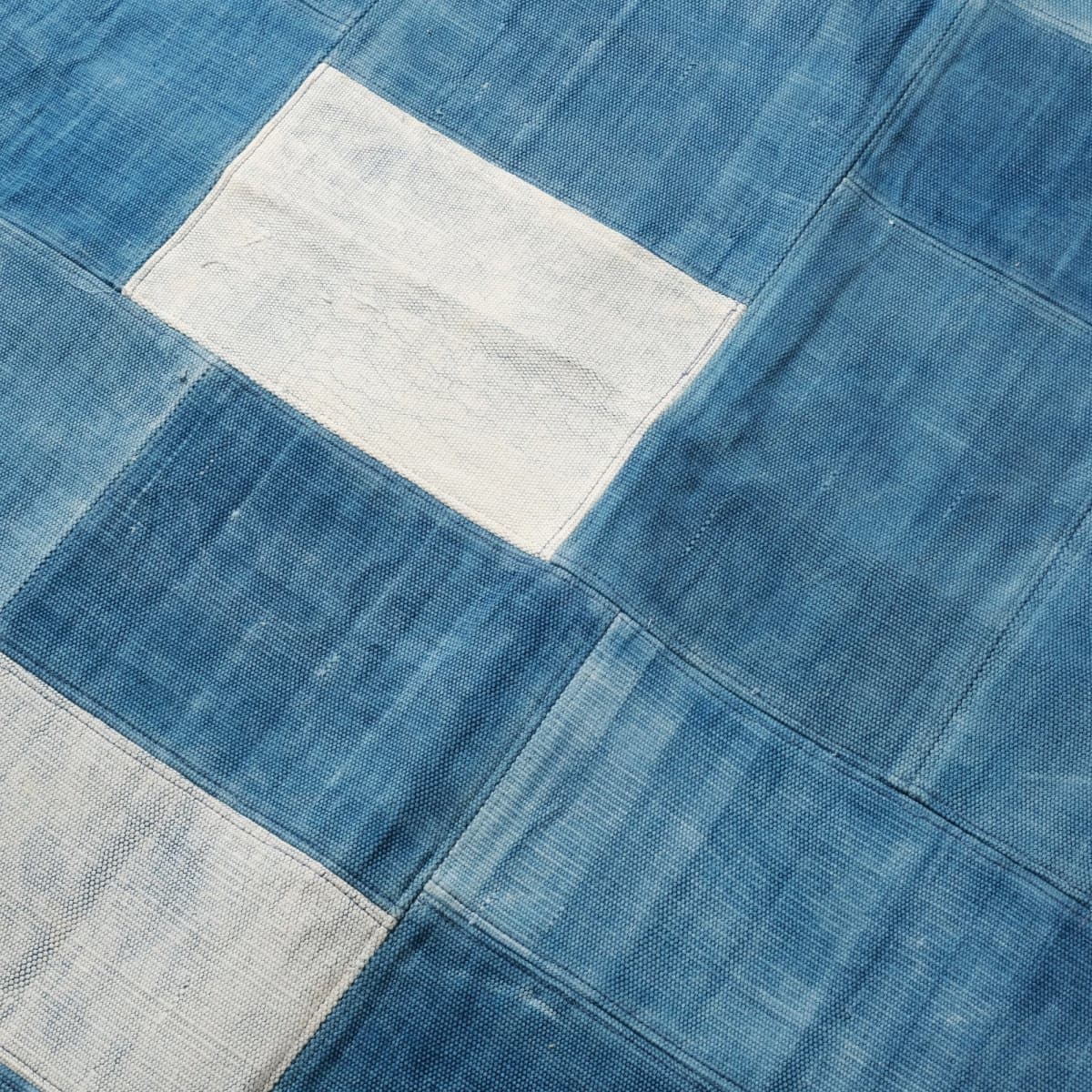 デニムパッチワークラグ