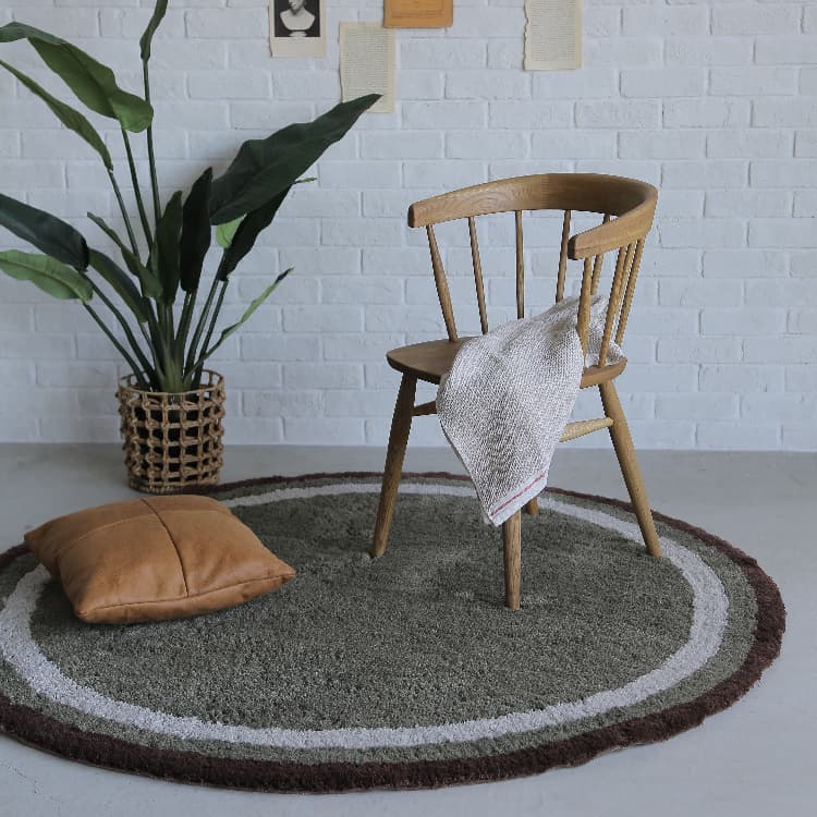 グリニットラグ(ダークグリーン)