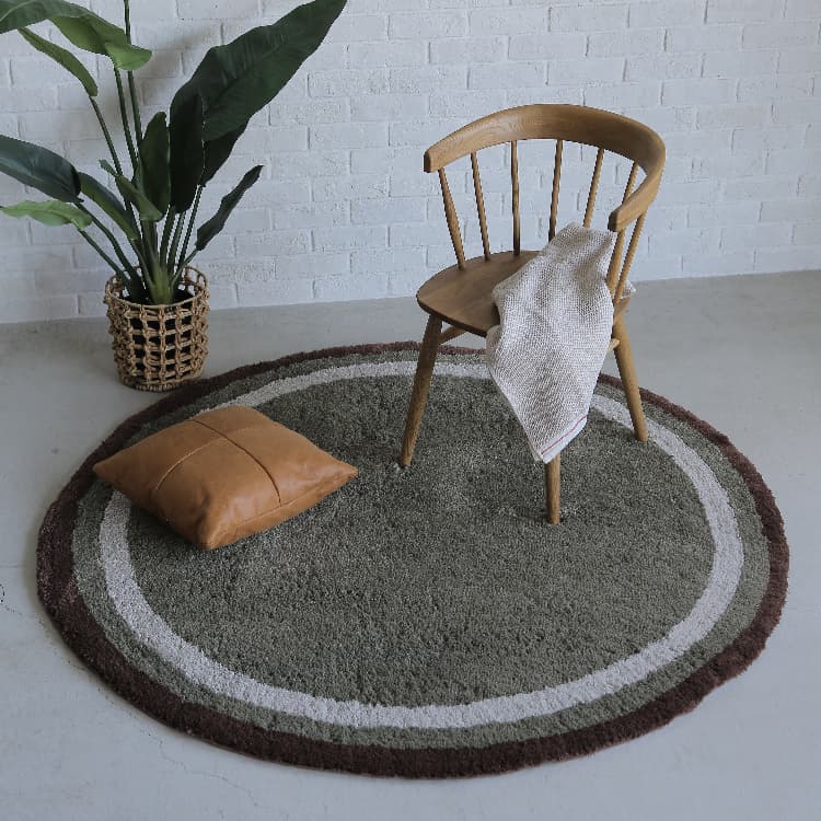 グリニットラグ(ダークグリーン)