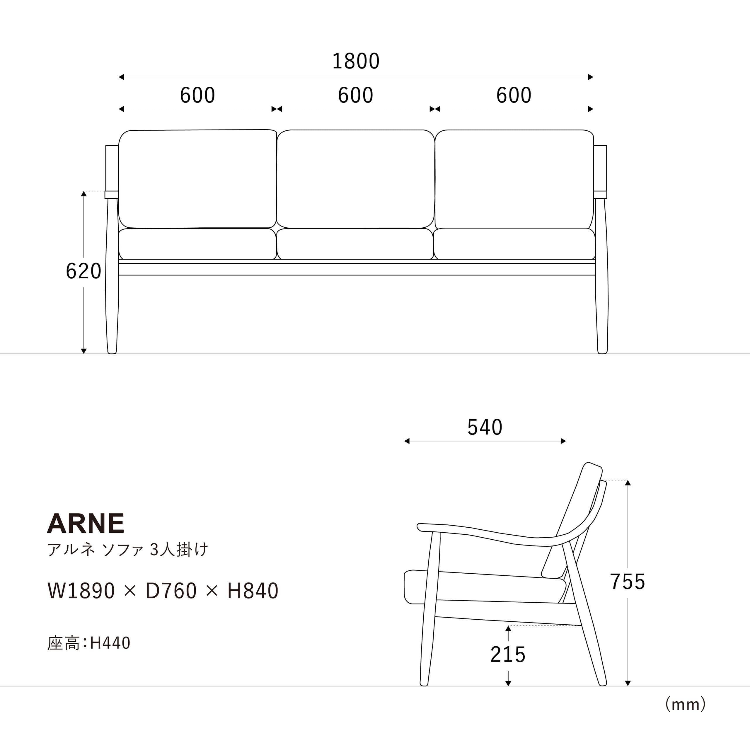 アルネソファ3p